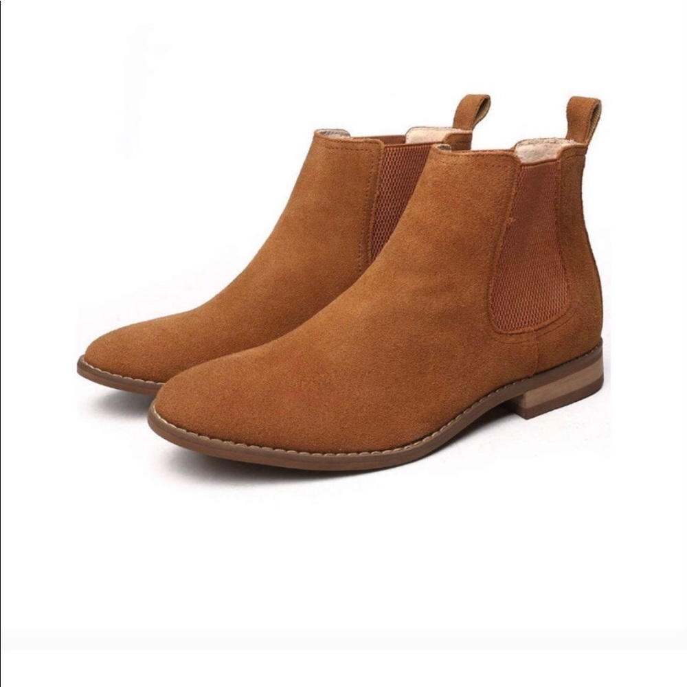 OUOUVALLEY   Men’s Suede Chelsea Boots